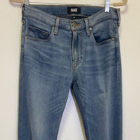 PAIGE Jeans - Medium Wash Mid Rise Slim Fit Lennox Jeans - Women's size 29 - Picture 6 of 7